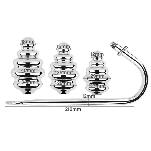 Screw-in Set Anal 8826 Hook Ribbed GreatBenefit 0719